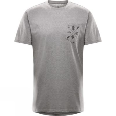 Tee Haglofs Mirth Hombre - Gris - Chile YKN563082